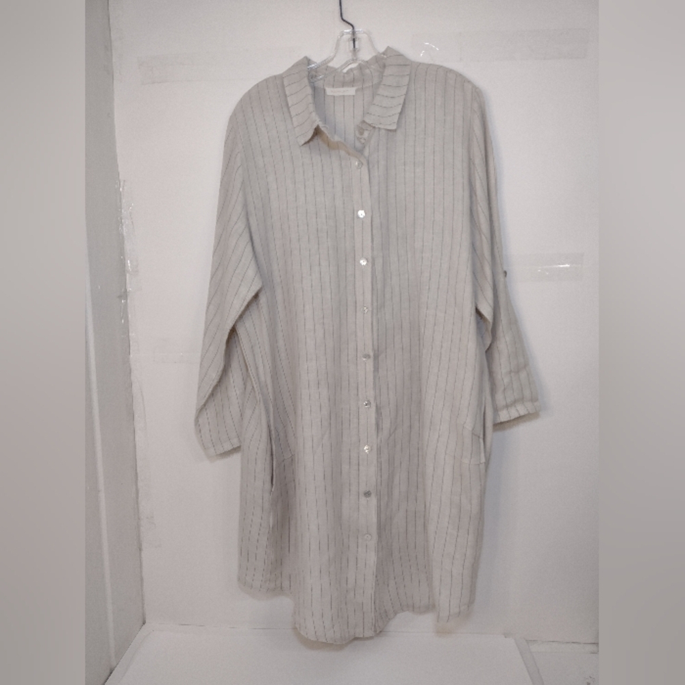 Milo-Milano  Women's Tan Linen Dress Size (M)